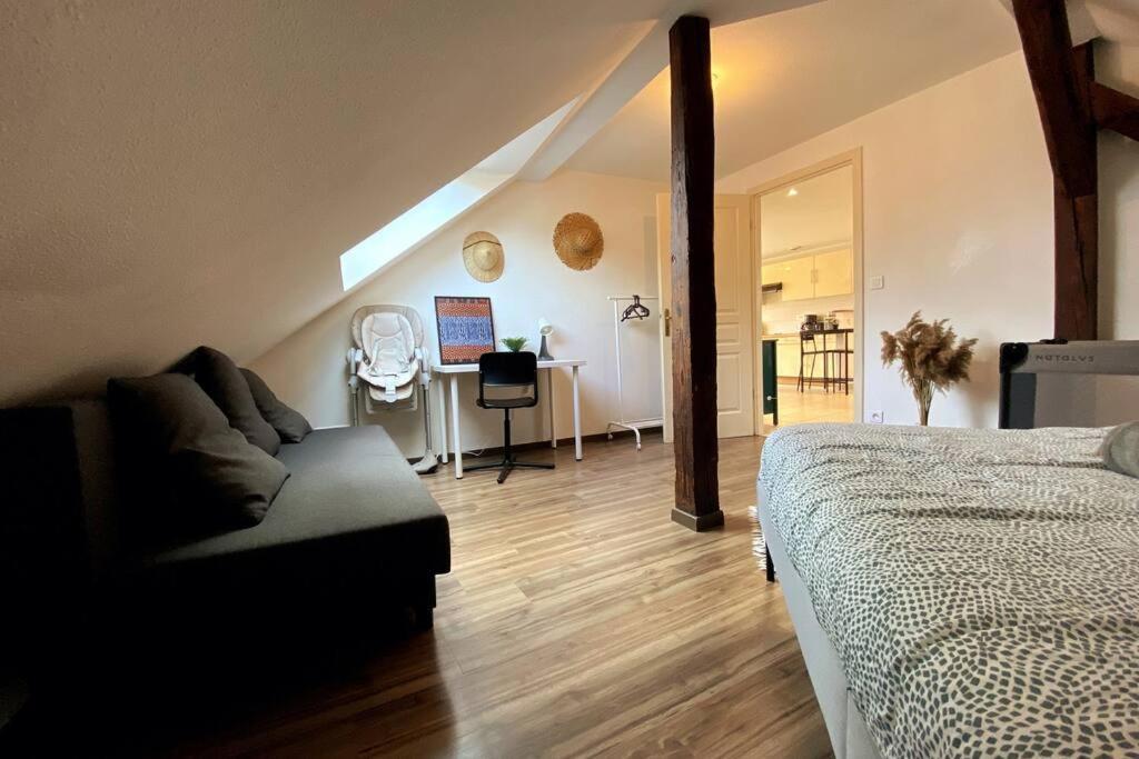 10Min Bus Strasbourg Centre-Parking Prive-Wifi-Tv Διαμέρισμα Bischheim Εξωτερικό φωτογραφία